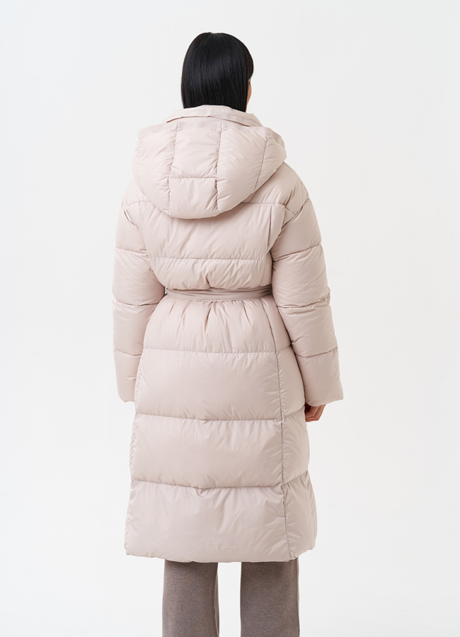 Женский пуховик с капюшоном  модель № 28961 в кредит