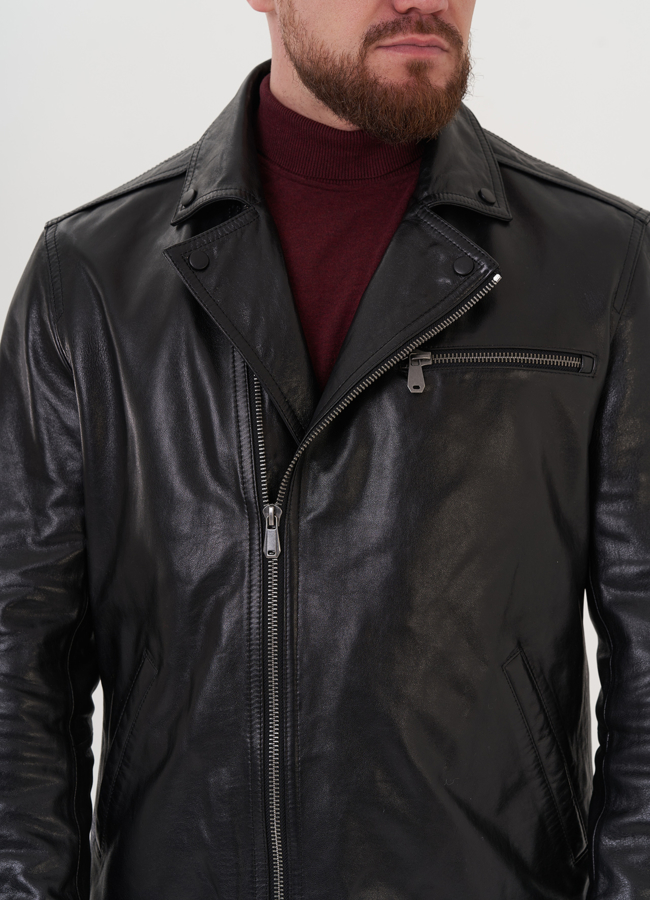 Мужская кожаная куртка 