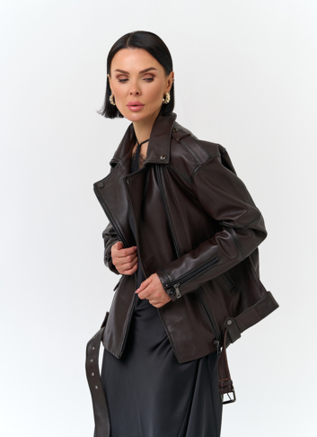 Женская косуха из натуральной кожи