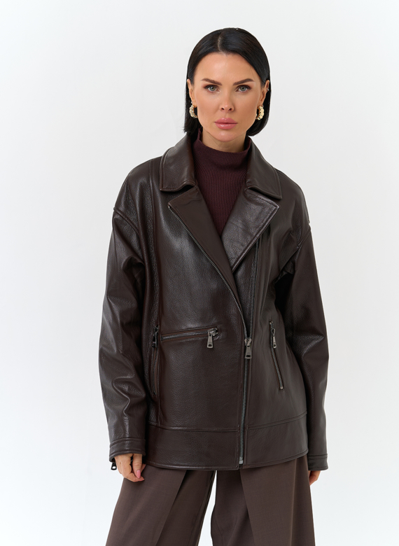 Женская куртка из натуральной кожи