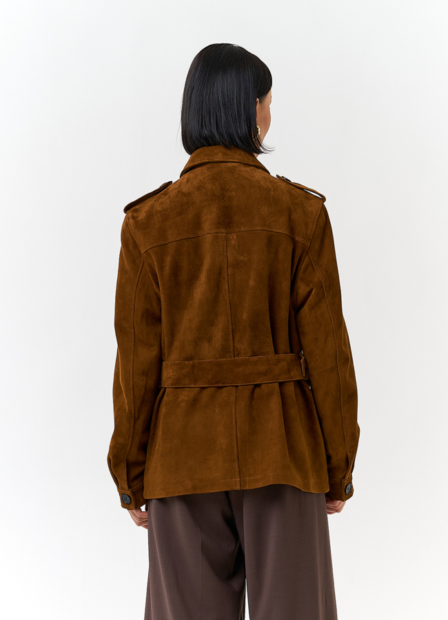 Куртка - сафари женская из натуральной замши модель № 29922 универмаг малина