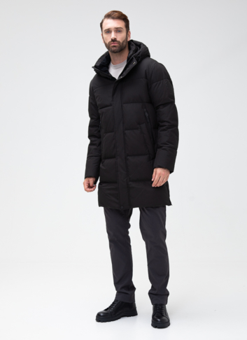 Мужской пуховик с капюшоном 