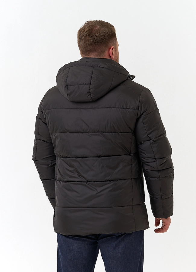 фото Мужской пуховик с капюшоном  модель № 34070 фото