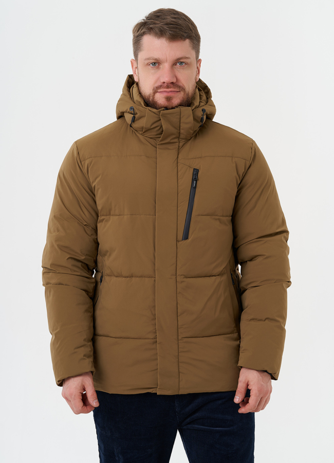 фото Мужской пуховик с капюшоном модель № 28397