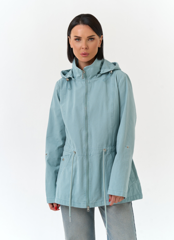 Женская ветровка с капюшоном