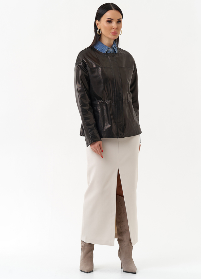 Куртка женская из натуральной кожи модель № 30095 в кредит