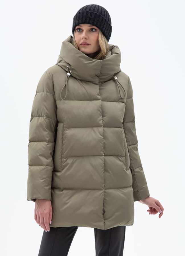 Женский пуховик с капюшоном модель № 31147 в кредит