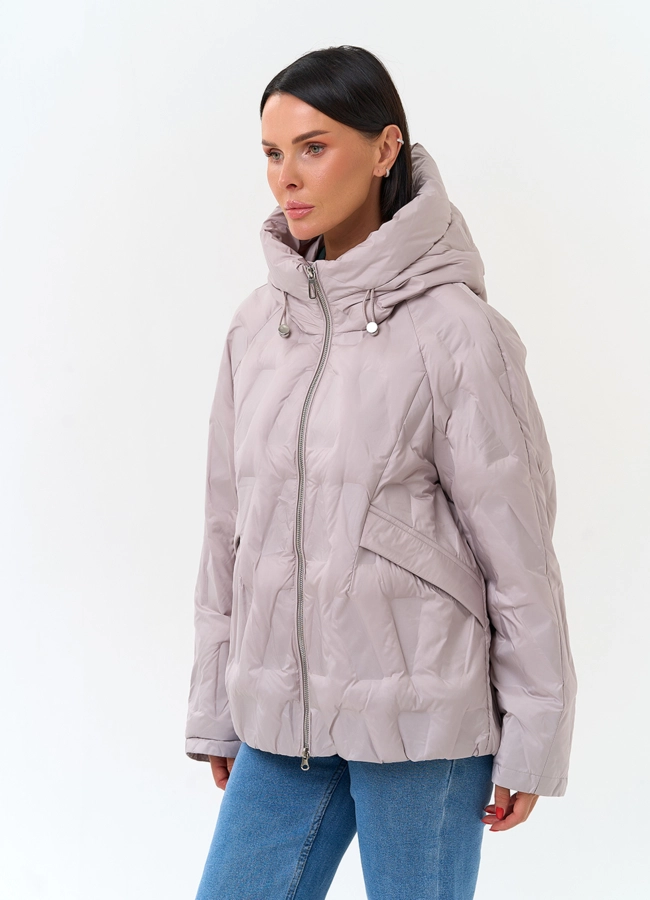 Женская куртка с капюшоном модель № 33849 универмаг малина фото