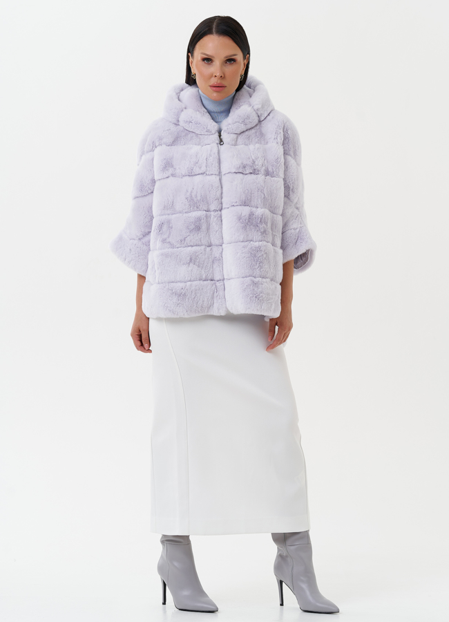 фото Шуба из меха кролика модель № 27819