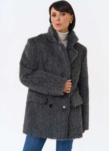 Женское утепленное пальто с английским воротником Женское утепленное пальто с английским воротником