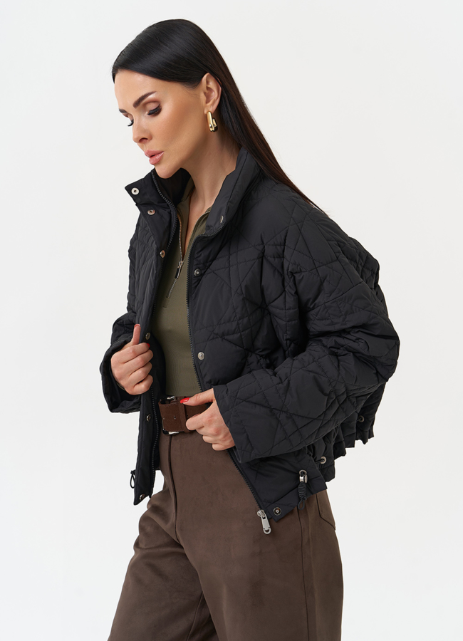 Короткая куртка с воротником стойкой модель № 30034 универмаг малина