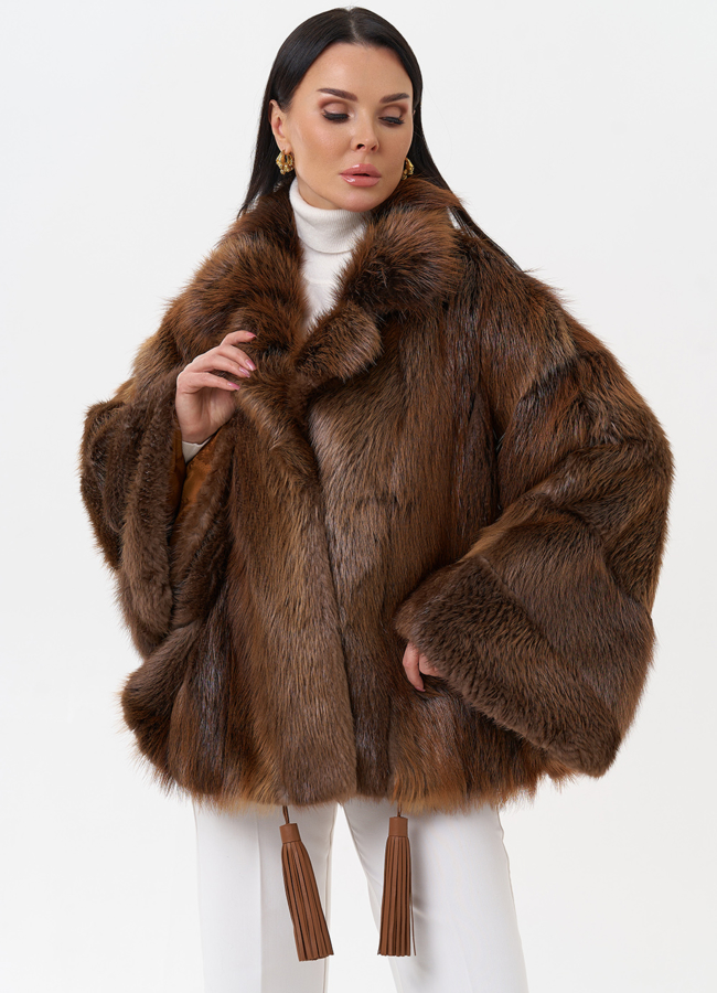 Болеро из меха бобра модель № 29413 универмаг малина